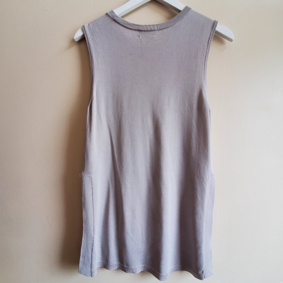 Wilfred gray lightweight sleeveless sweater Xsmall - Picture 3 of 8